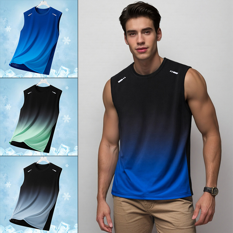 Running Gear - Męska sportowa koszulka bez rękawów z