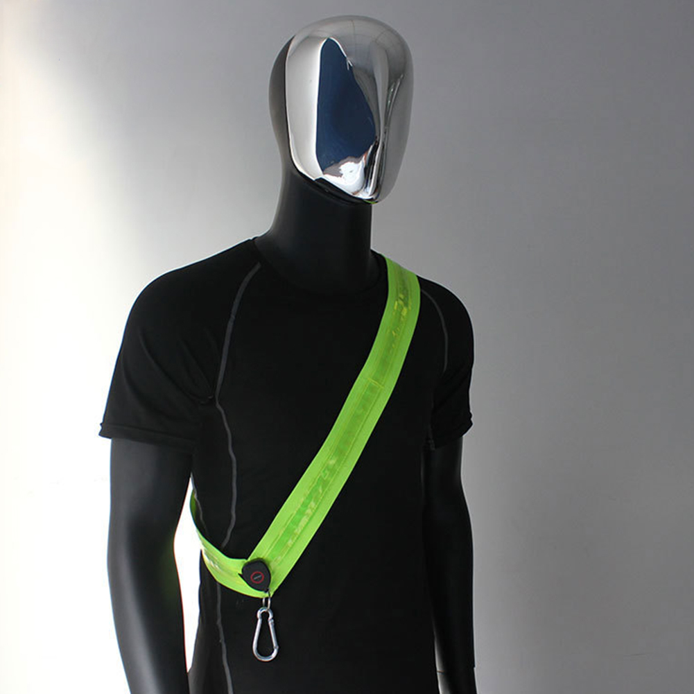 Running Gear Ideas - Pas LED na ramię, ładowalny, odblaskowy